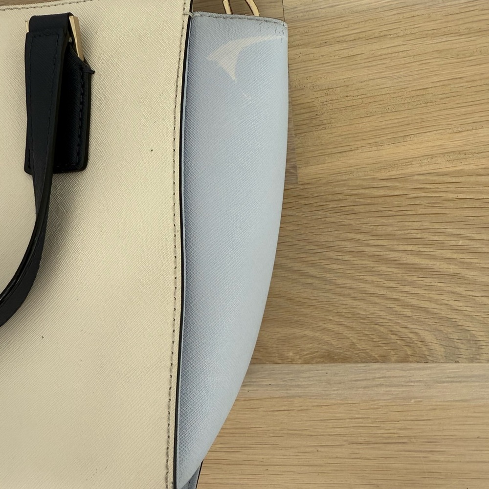 Kate Spade Cream and Light Blue Satchel - Picture 7 of 7